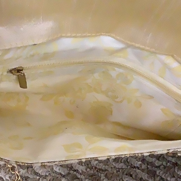 Vintage sequence floral print evening clutch bag Preowned - Picture 3 of 4